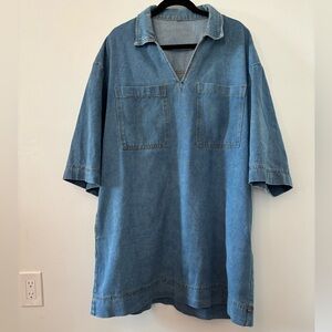 Denim Blue Mini Dress tuckernuck style size XXL Great condition worn once!